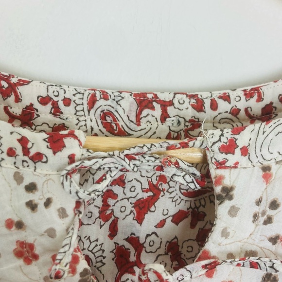 Sea New York brown, orange & cream Ivette mini dress with quilted detail. Small - Picture 6 of 6